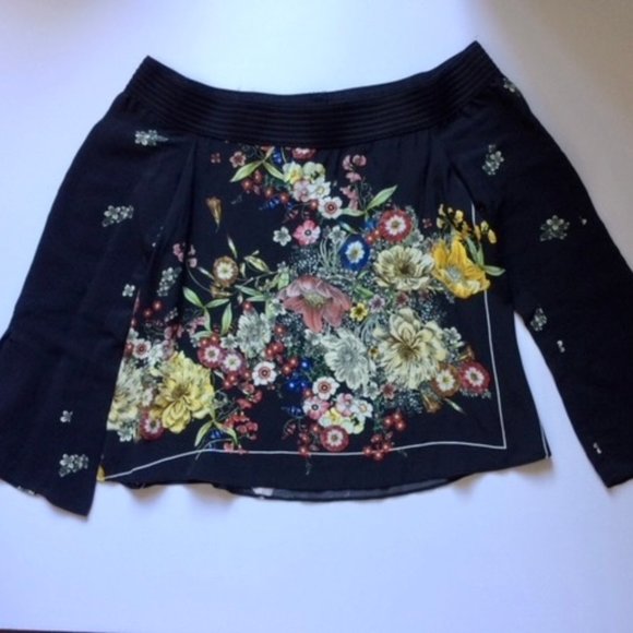 ZARA GORGEOUS OFF SHOULDER BLOUSE SIZE M IN BLACK - Picture 3 of 4
